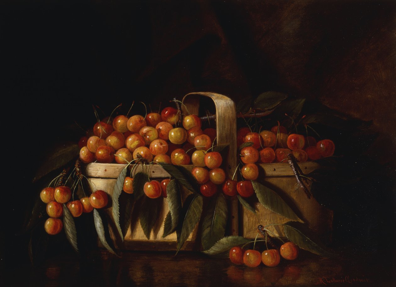 Ein Korb Kirschen von Richard la Barre Goodwin
