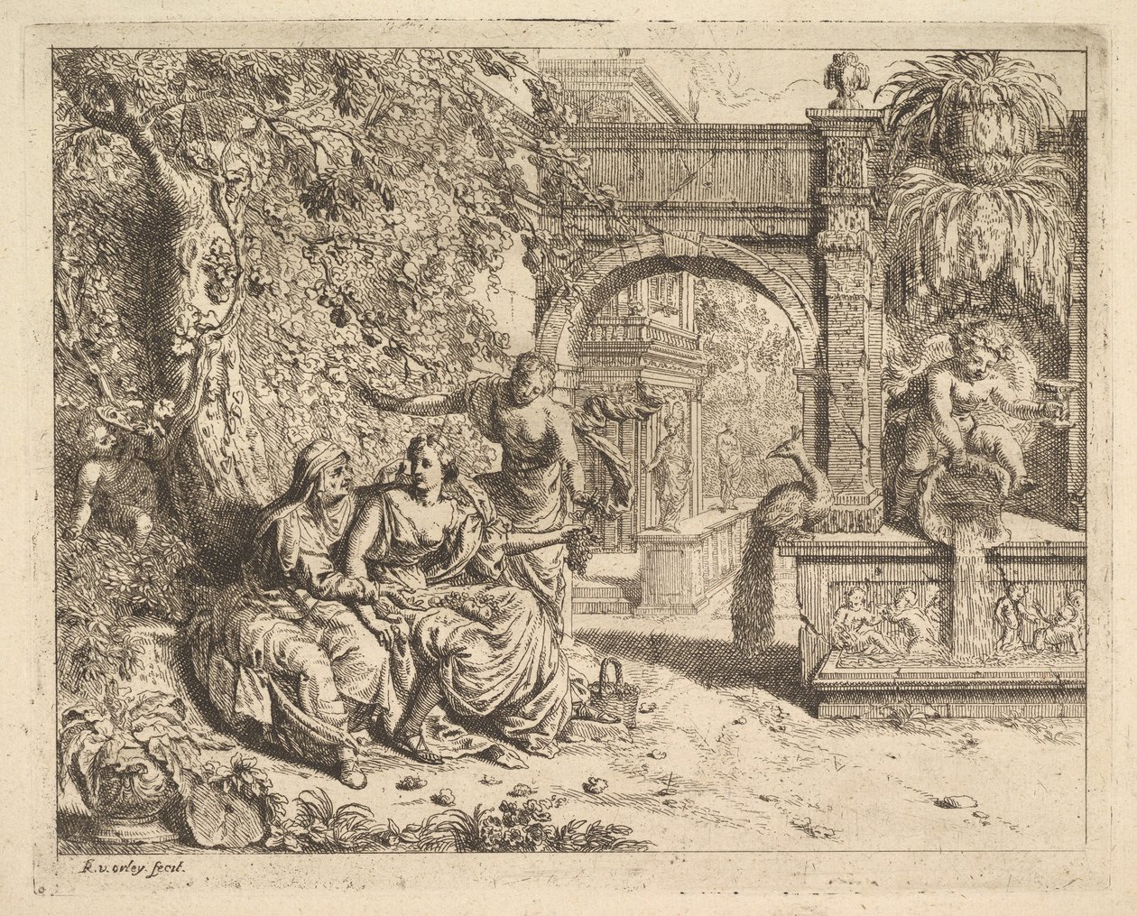 Vertumnus und Pomona von Richard van Orley