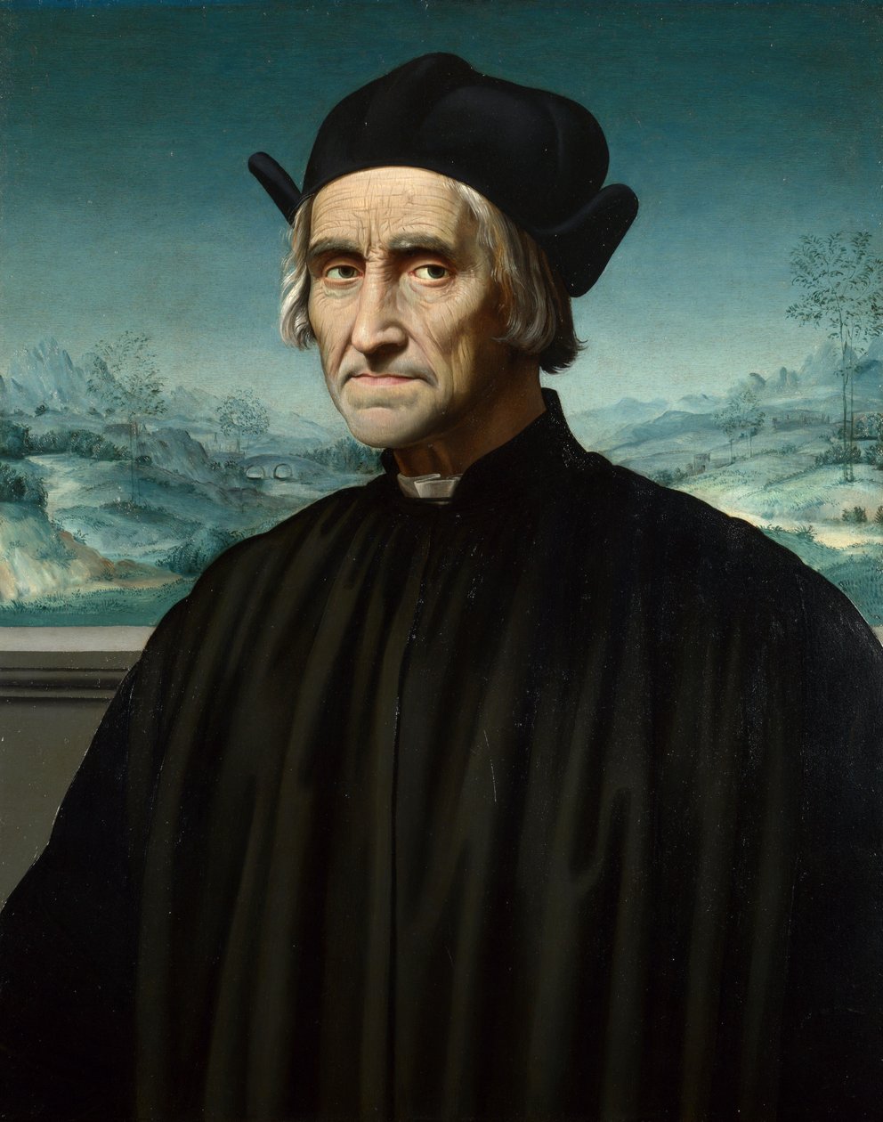 Porträt von Girolamo Benivieni von Ridolfo del Ghirlandaio