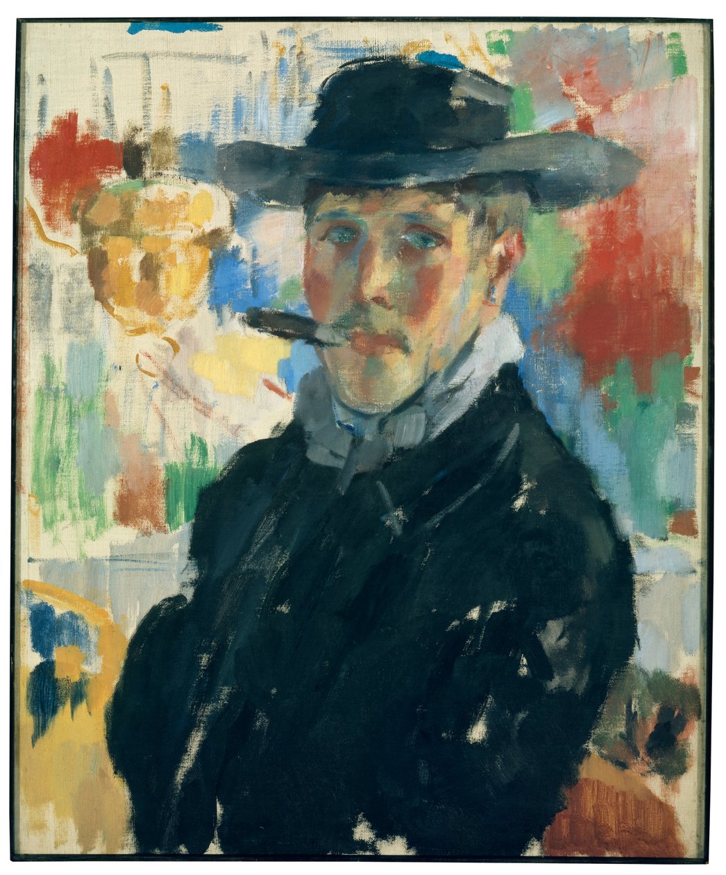 Selbstporträt mit Zigarre von Rik Wouters