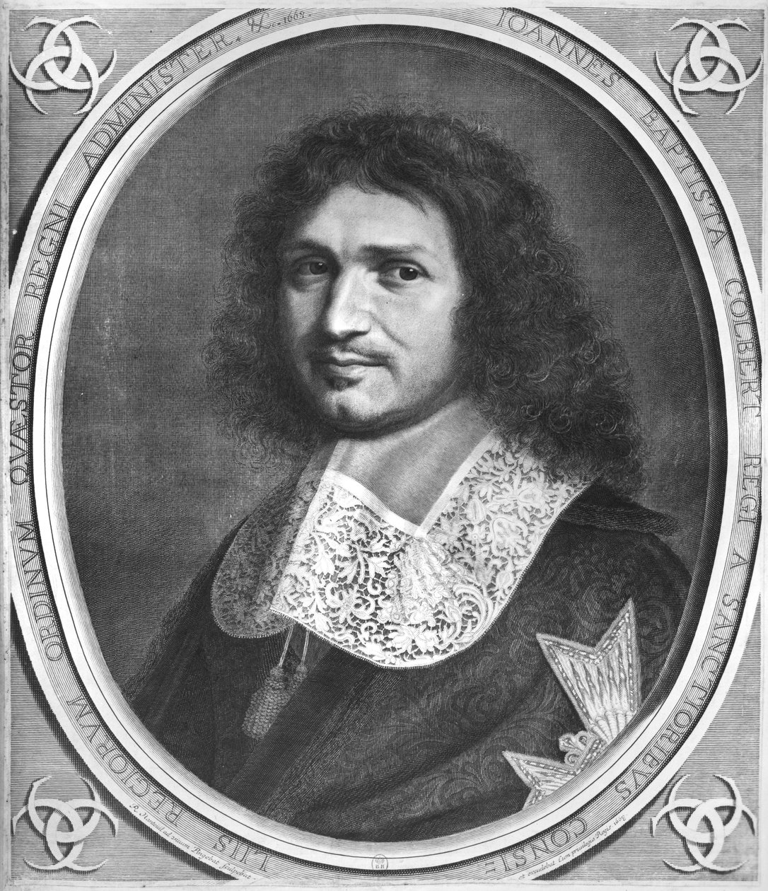 Porträt von Jean Baptiste Colbert (1619-83) von Robert Nanteuil
