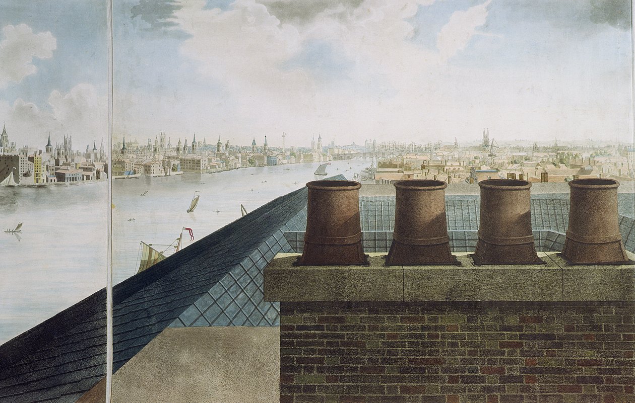 Panoramablick auf London, 1792-93 von Robert Barker