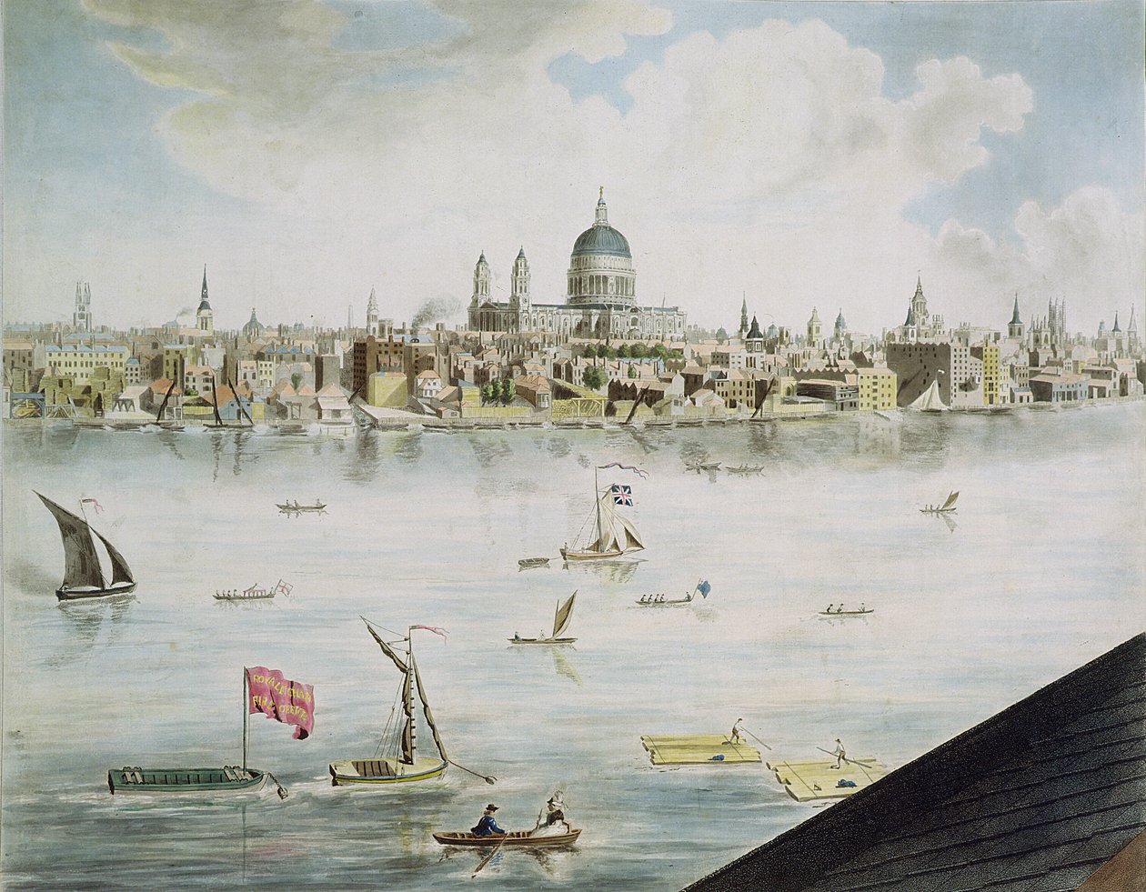 Panoramablick auf London, 1792-93 von Robert Barker