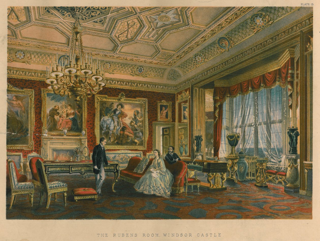 Der Rubens-Raum, Windsor Castle von Robert Charles Dudley