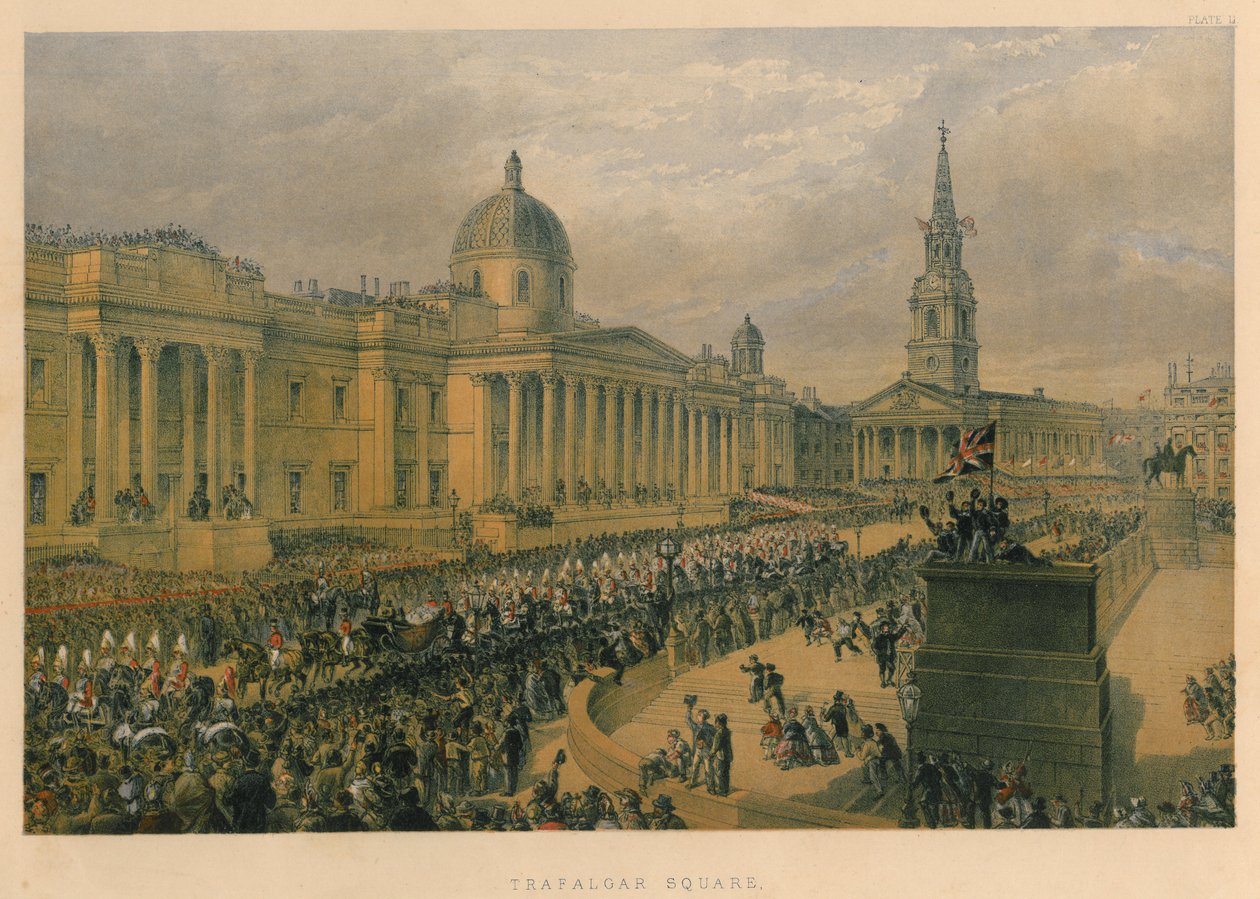 Trafalgar Square, 1863 von Robert Charles Dudley