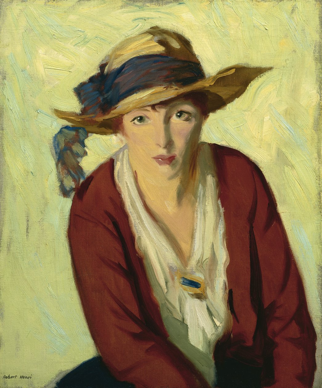 Der Strandhut, 1914 von Robert Cozad Henri