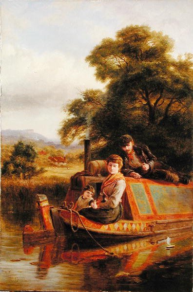 Treiben entlang eines Kanals von Robert Gallon