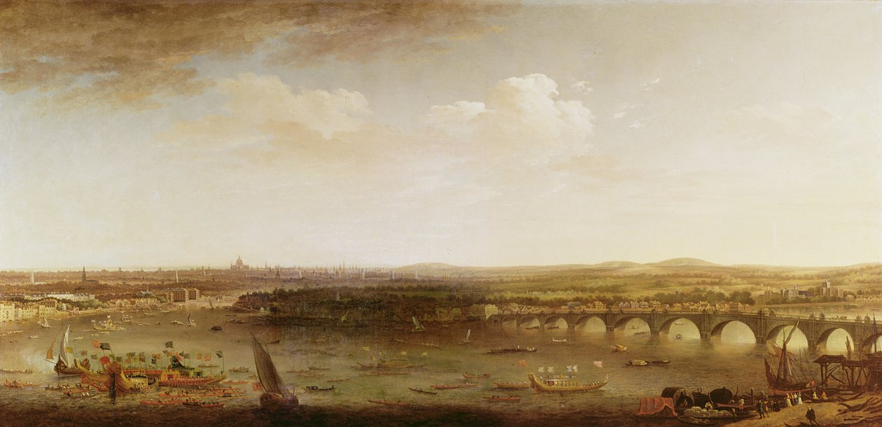 Thames und Westminster von Robert Griffier