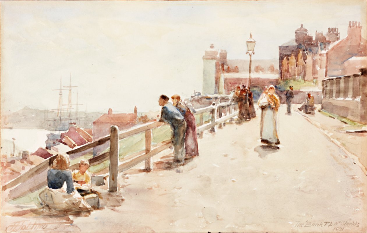 The Bank Top, North Shields, 1901 von Robert Jobling