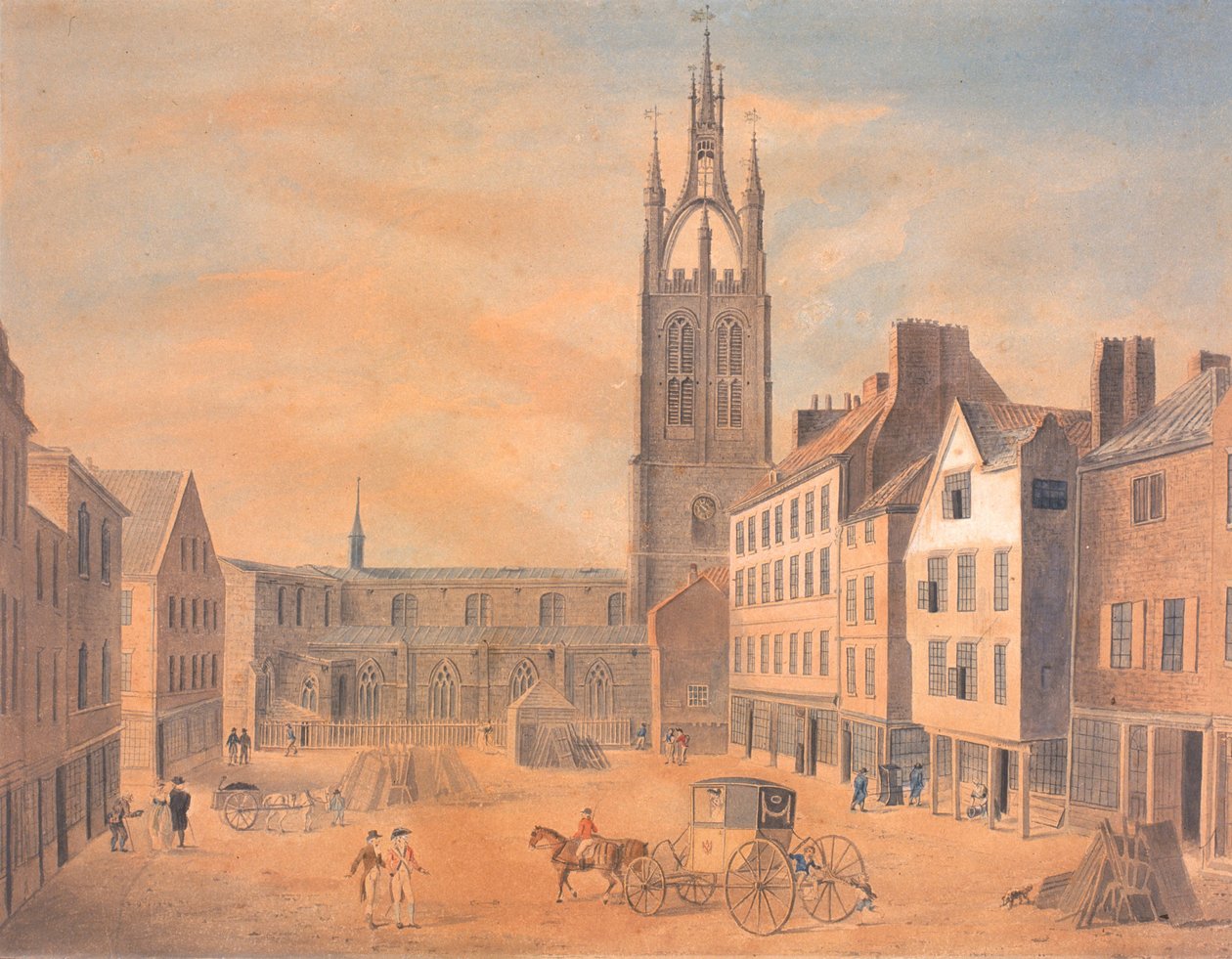 Nordansicht der St. Nicholas Kirche von Robert Johnson