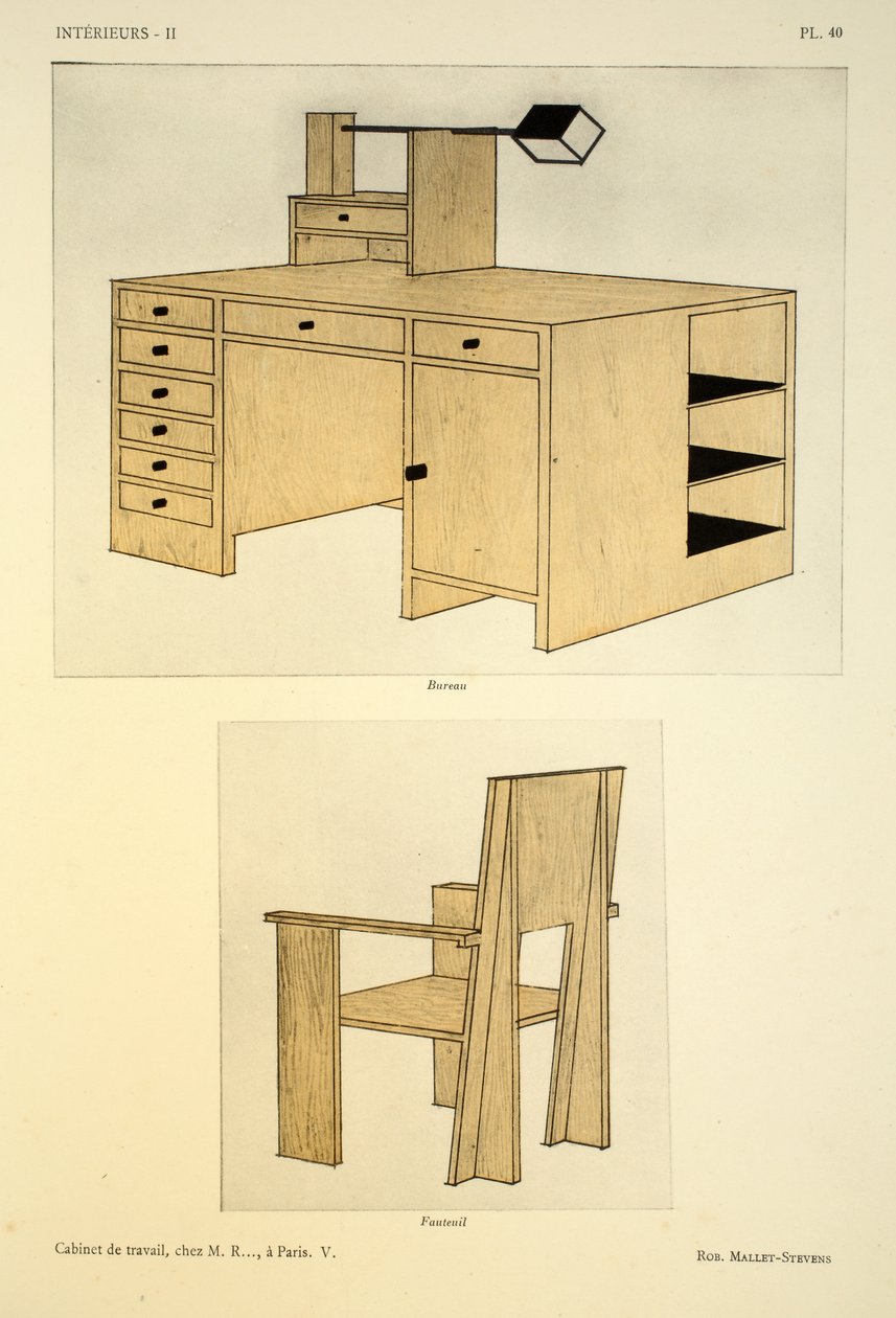 Cabinet de travail V, bei M. R.., in Paris, Illustration aus 