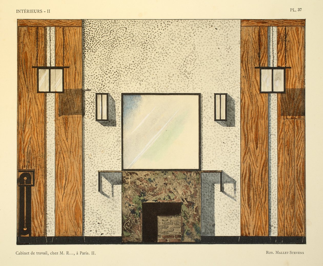 Arbeitszimmer II, bei M. R., in Paris, Illustration aus 