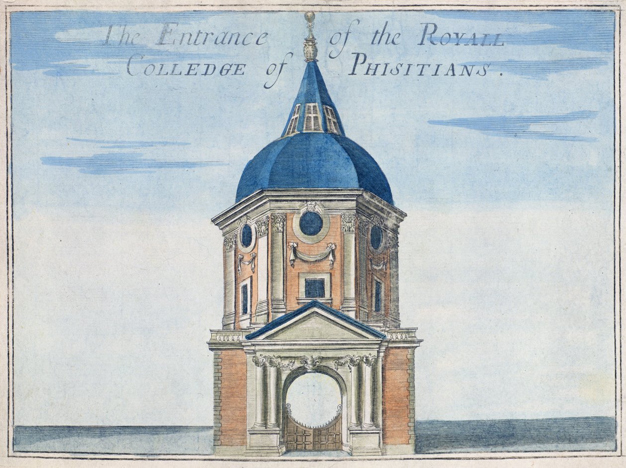Der Eingang zum Royal College of Physicians, aus 