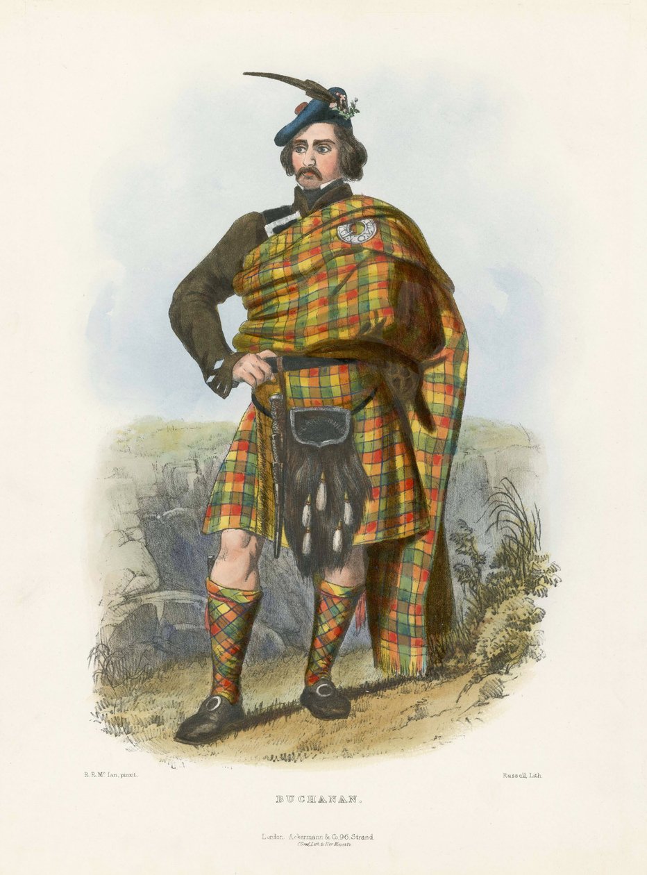 Buchanan, aus The Clans of the Scottish Highlands, 1845 von Robert Ronald McIan
