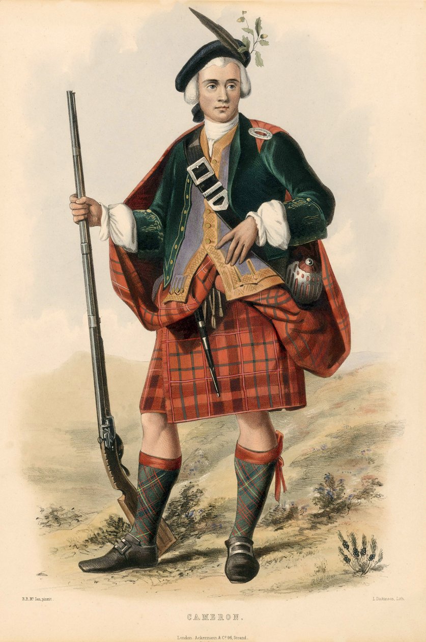 Cameron, aus The Clans of the Scottish Highlands, 1845 von Robert Ronald McIan