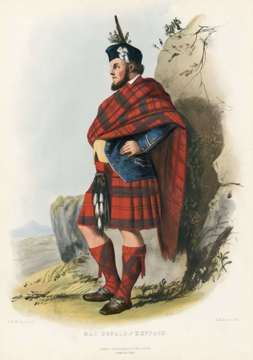 Mac Donald von Keppagh, aus Die Clans der schottischen Highlands, veröffentlicht 1845 von Robert Ronald McIan