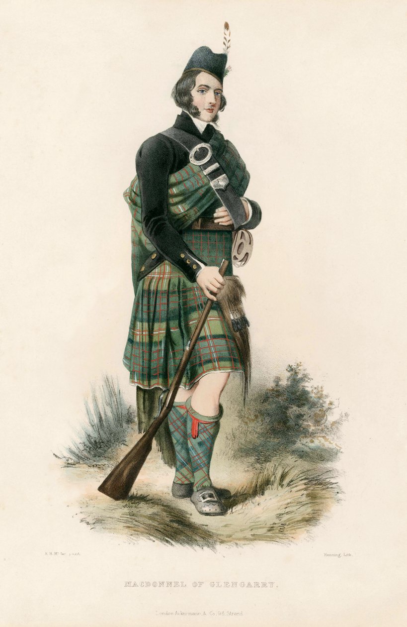 Macdonnel von Glengarry, aus Die Clans der schottischen Highlands, veröffentlicht 1845 von Robert Ronald McIan