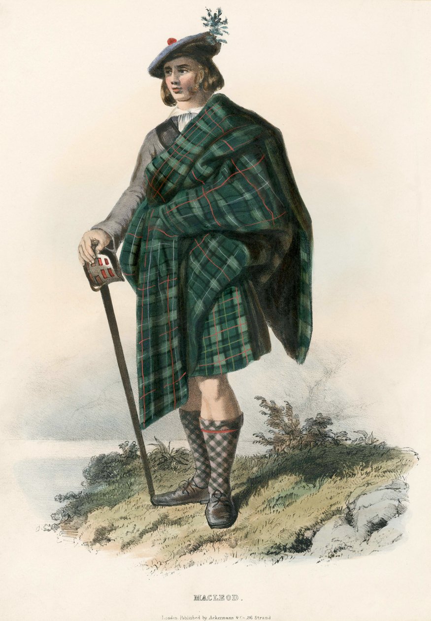 Macleod, aus Die Clans der schottischen Highlands, veröffentlicht 1845 von Robert Ronald McIan