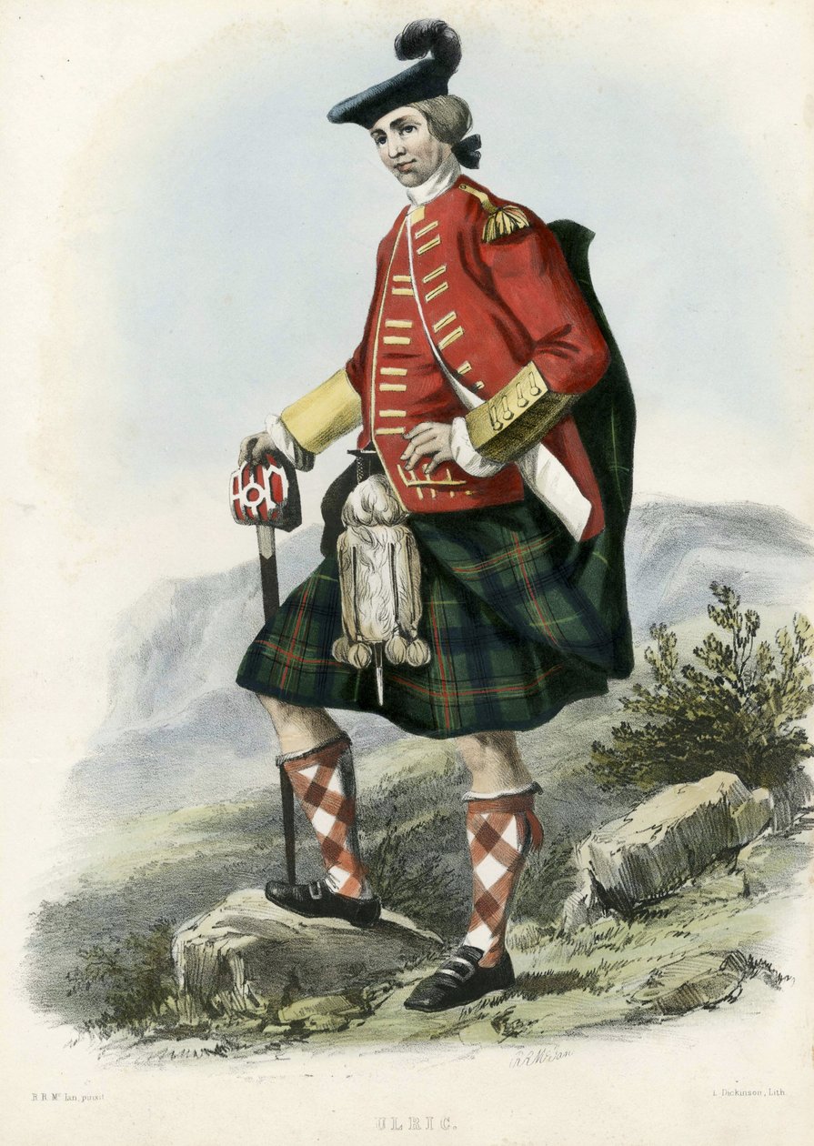 Ulric, aus The Clans of the Scottish Highlands, 1845 von Robert Ronald McIan