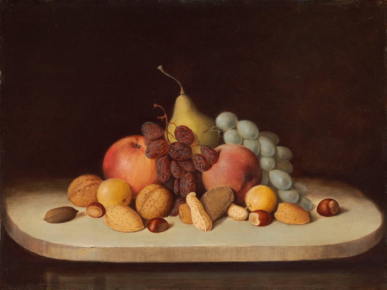 Stillleben mit Früchten und Nüssen von Robert Scott Duncanson