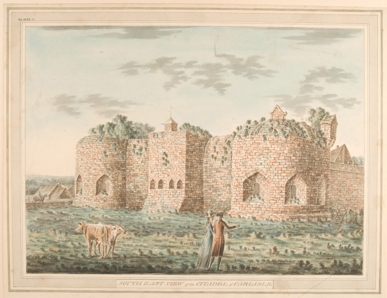 Südostansicht der Zitadelle von Carlisle von Robert Senior Carlyle