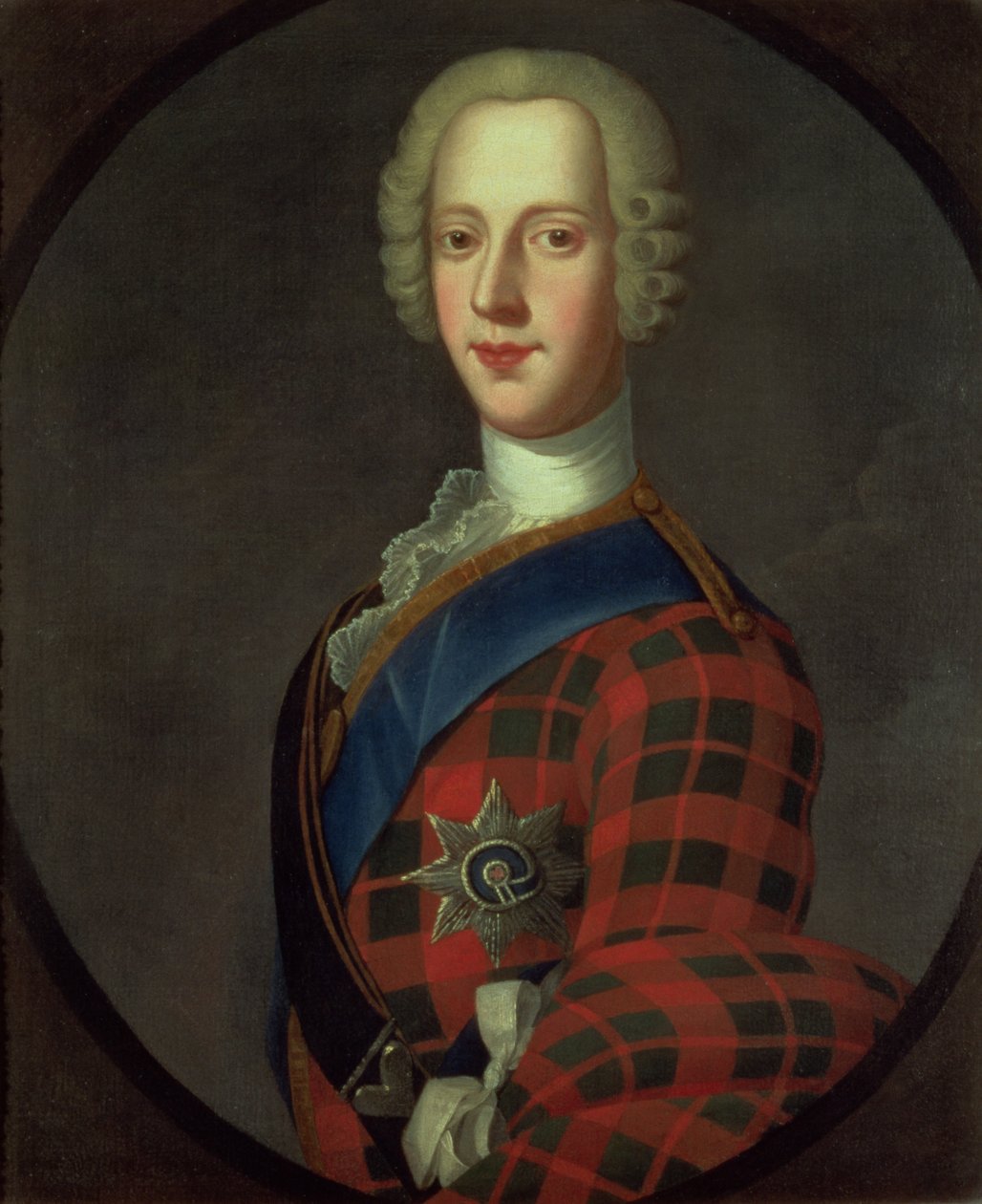Prinz Charles Edward Stuart (Bonnie Prince Charlie, 1720-88) von Robert Strange