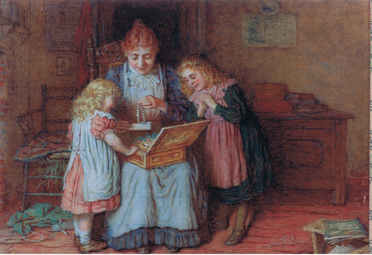 Familienschätze, Postkarte, 1970er Jahre von Robert W. Wright