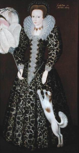 Eine junge Dame von Robert (circle of) Peake