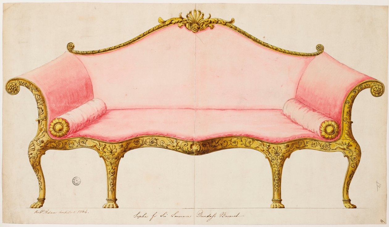 Sofa für Sir Lawrence Dundas von Robert Adam
