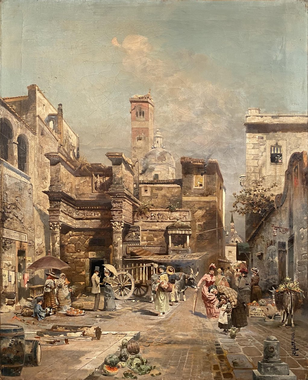 Eine römische Straßenszene von Robert Alott