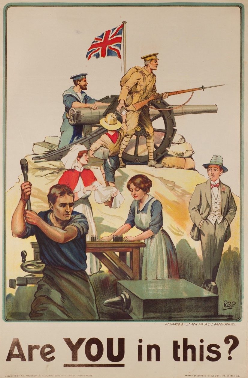 Bist DU dabei?, 1915 von Robert Baden Powell