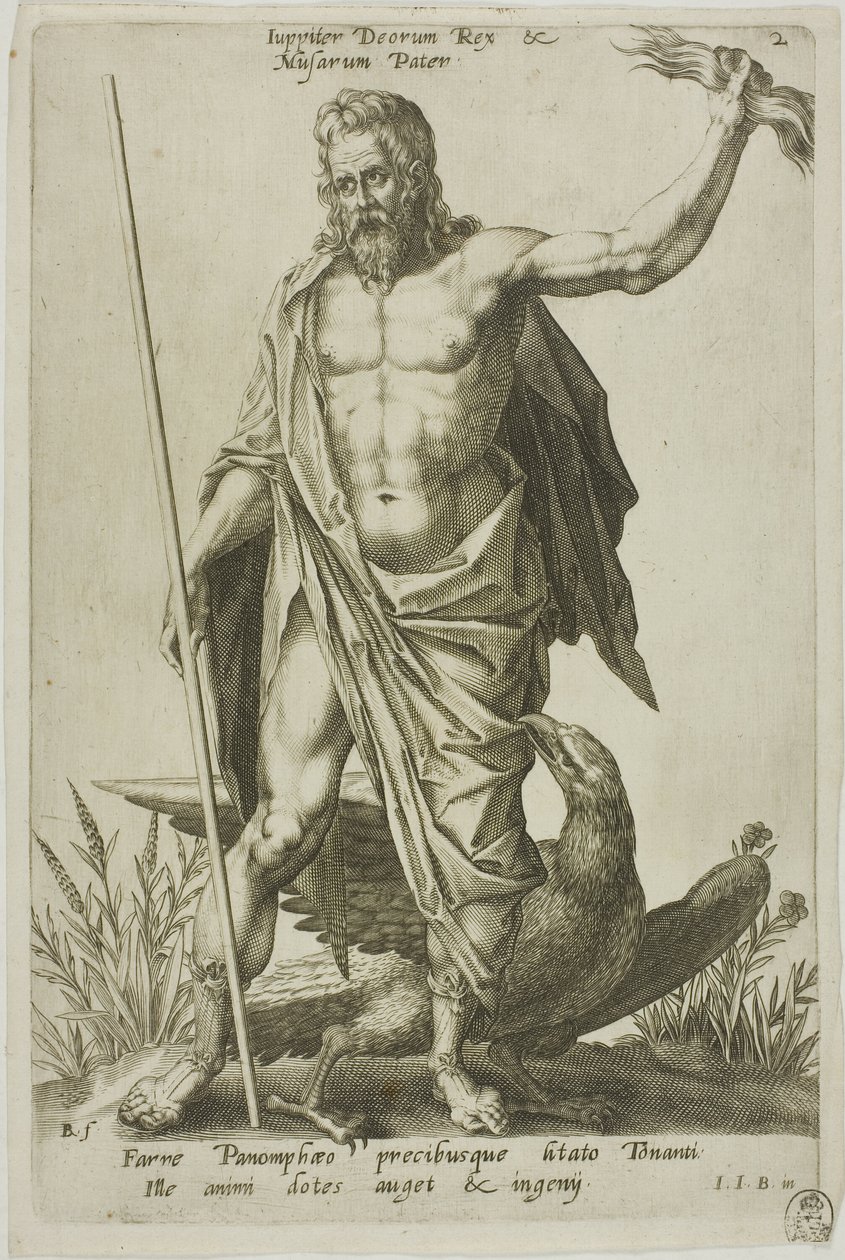 Jupiter, Tafel 2 aus Parnassus Biceps von Robert Boissard