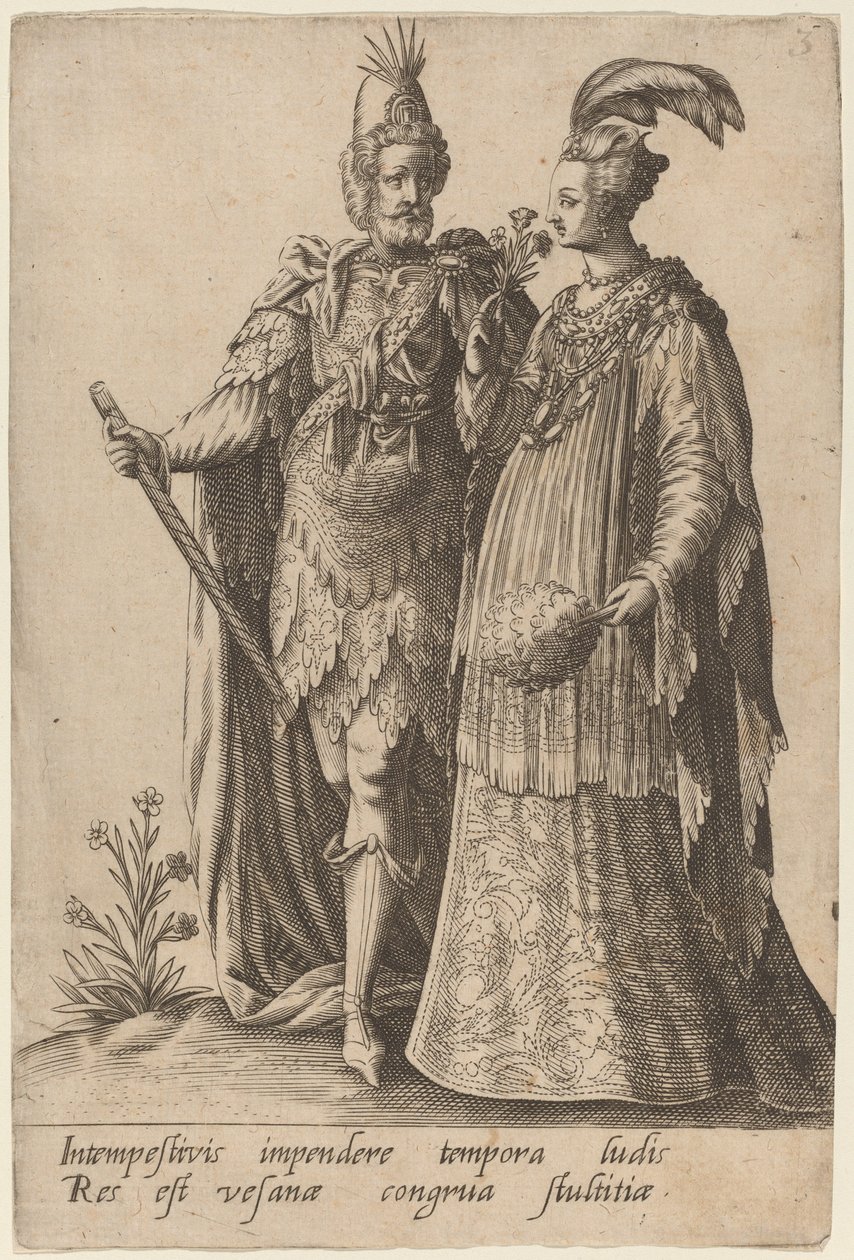 Intempestivis impendere... von Robert Boissard after Jean Jacques Boissard