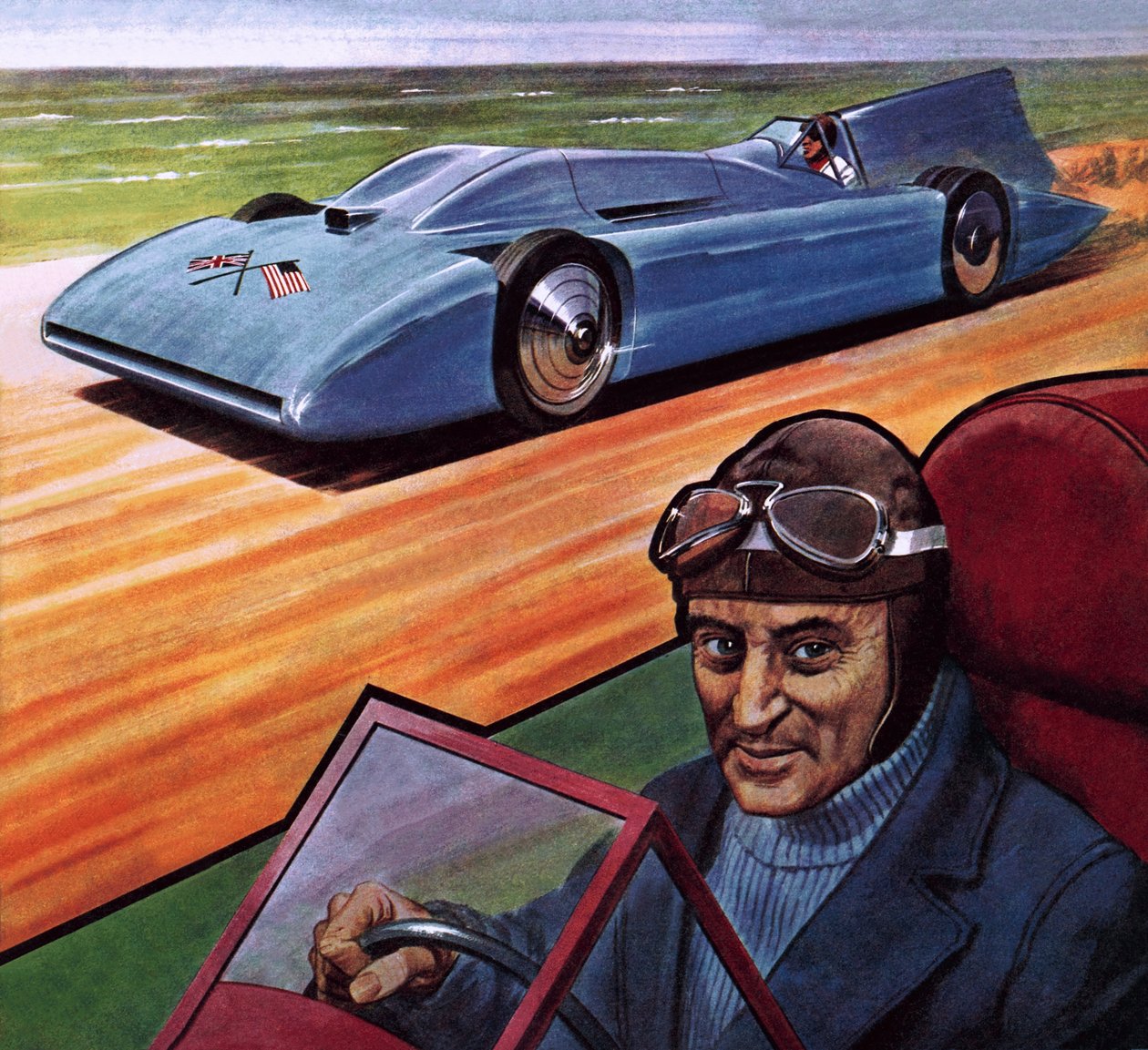 Malcolm Campbell und Bluebird von Robert Brook