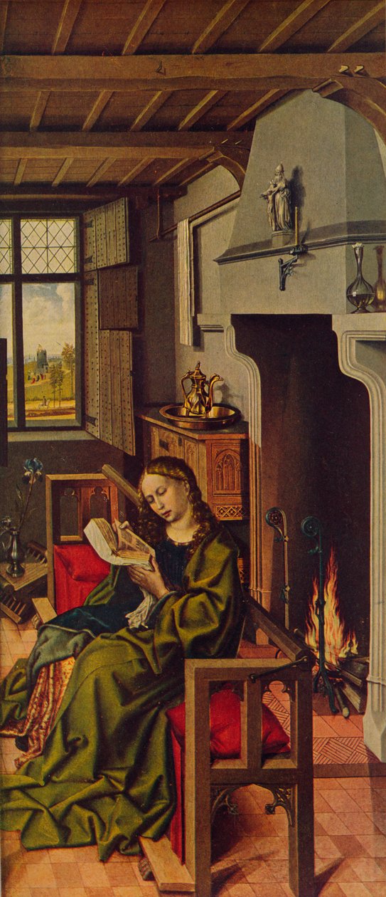 Ala De Retablo Santa Barbara, 1438, ca. 1934 von Robert Campin