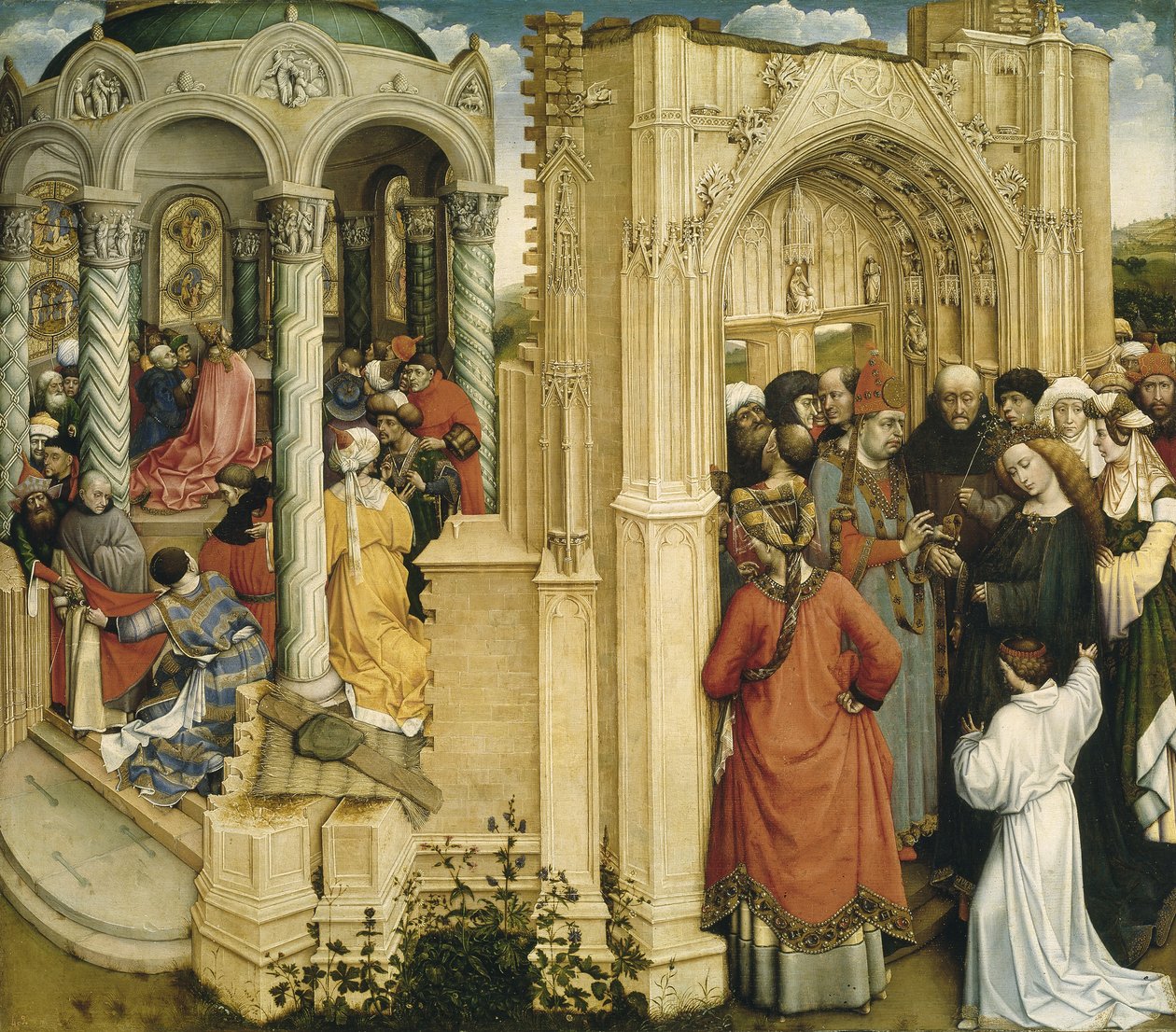 Die Hochzeit von Maria und Joseph, ca. 1420 von Robert Campin