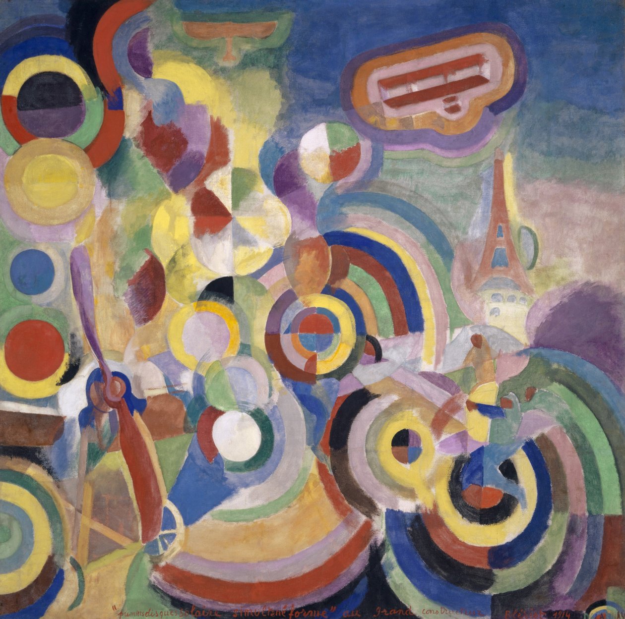 Hommage an Blériot von Robert Delaunay
