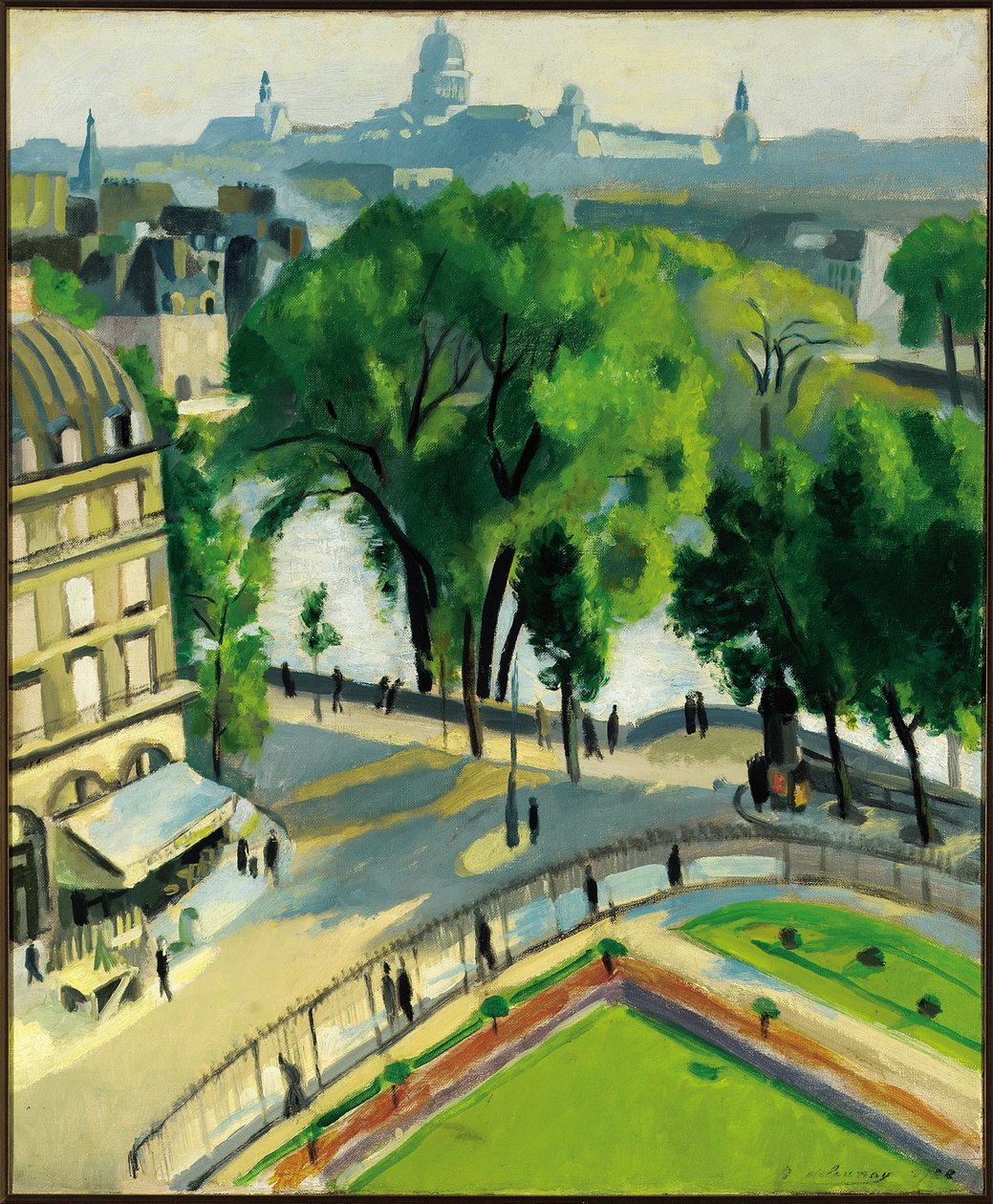 Ansicht des Quai du Louvre von Robert Delaunay