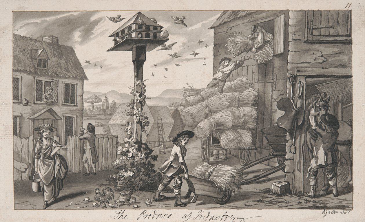 Der Ertrag der Industrie von Robert Dighton