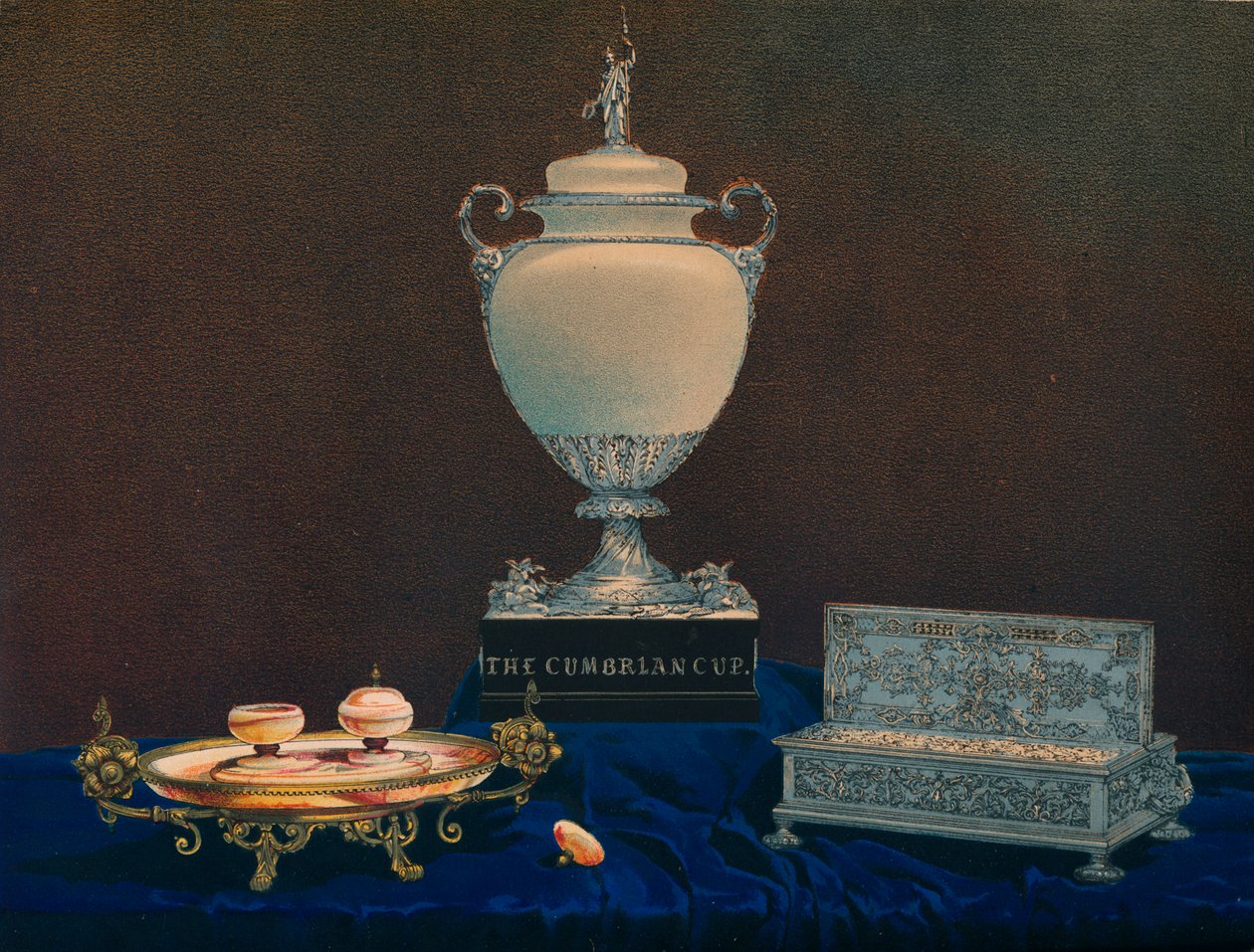 Vase und Tintenfässer, 1863 von Robert Dudley