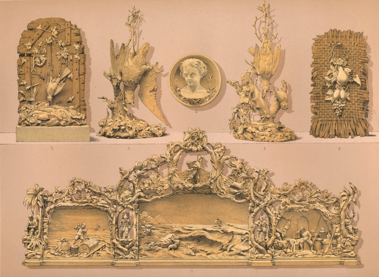 Holzschnitzereien, 1893 von Robert Dudley