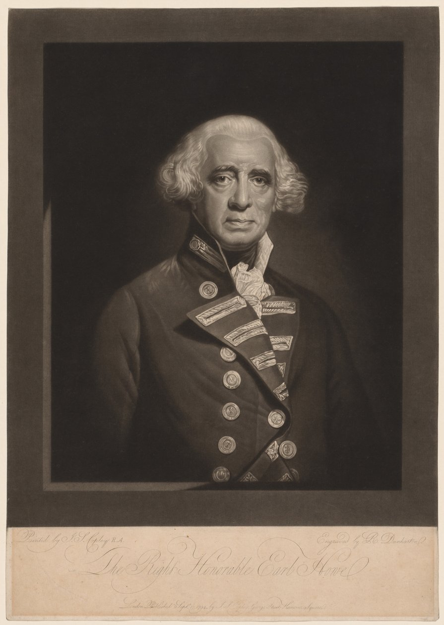 Richard, Earl Howe, 1794 von Robert Dunkarton