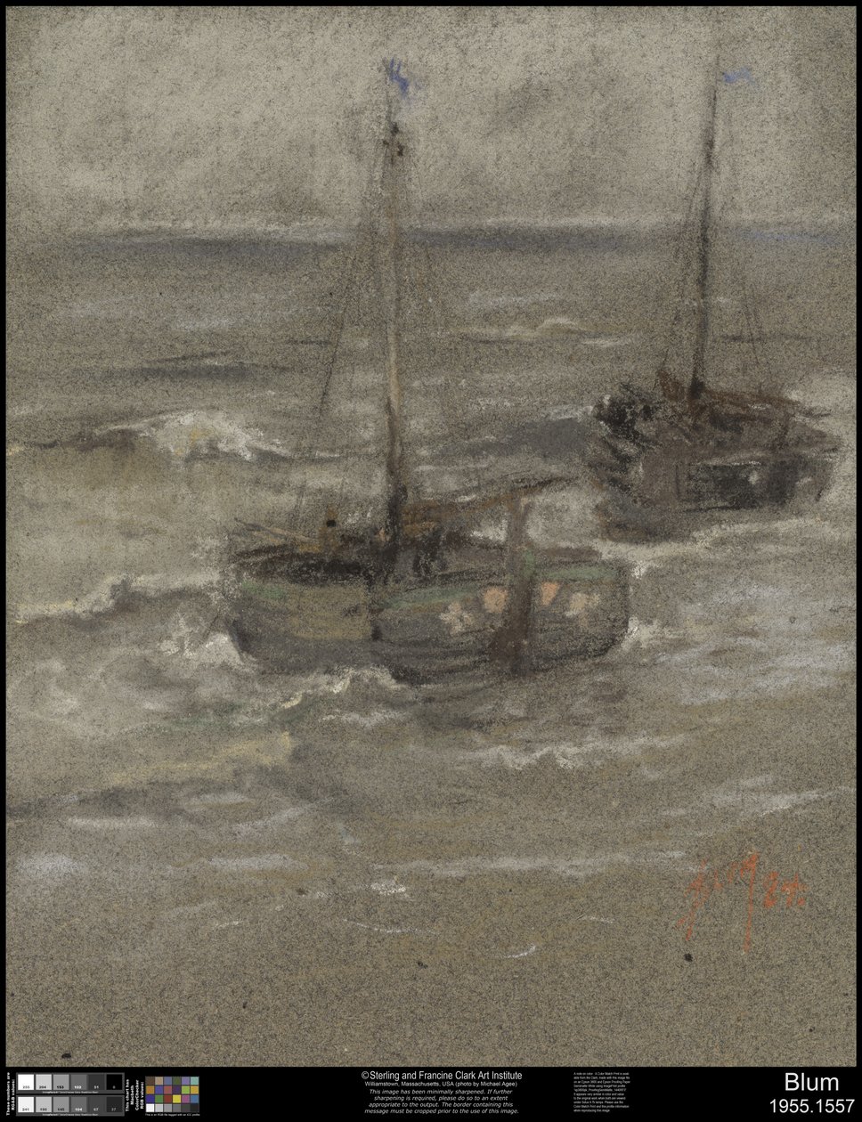 Fischerboote vor Anker, 1884 von Robert Frederick Blum