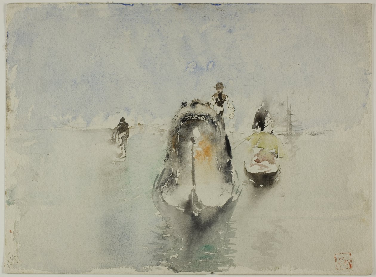 Gondeln, Canal Grande, Venedig von Robert Frederick Blum