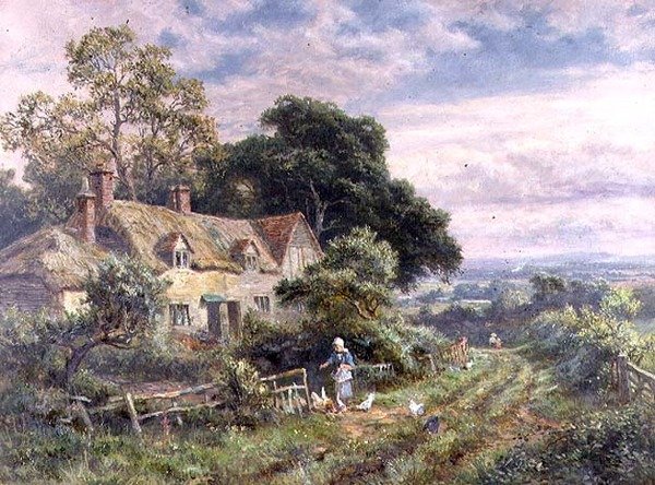 Die Hühner füttern von Robert Gallon