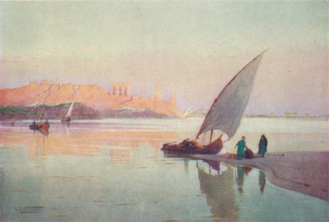 Kom Ombos, um 1880, 1904 von Robert George Talbot Kelly
