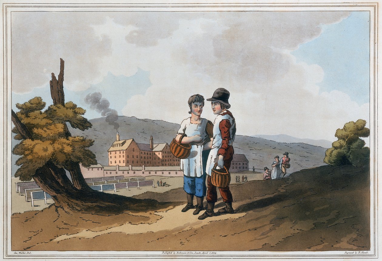 Kinderfabrikarbeiter, 1814 von Robert Havell