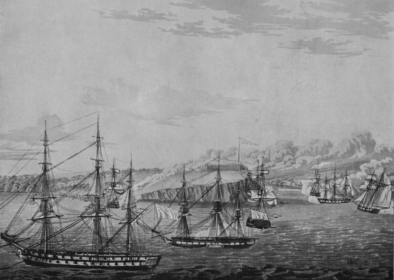 Der Fall von Oswego, ca. 1815 von Robert Havell