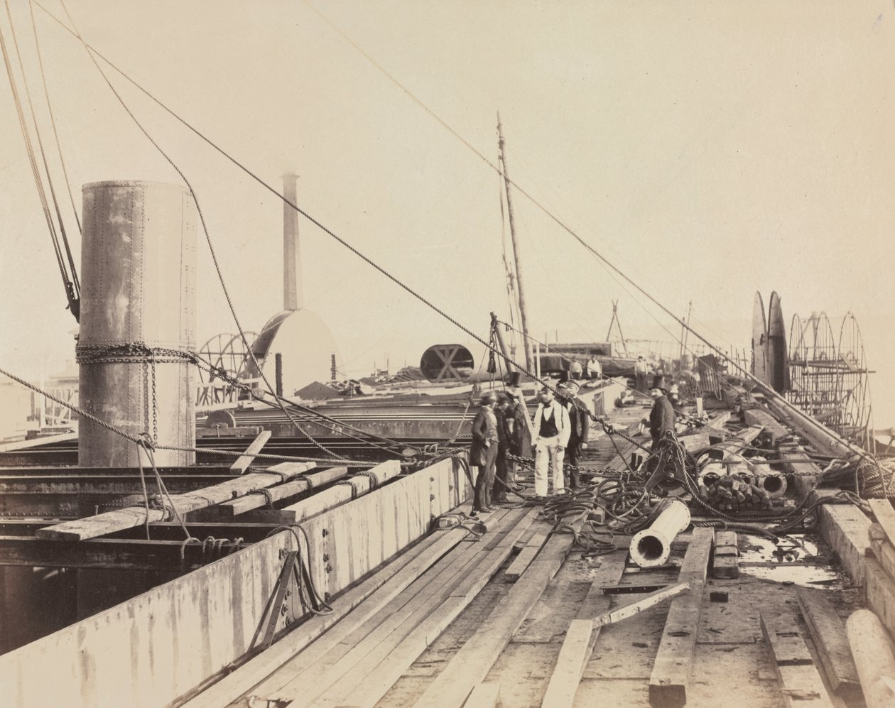 Deckszene der Great Eastern von Robert Howlett