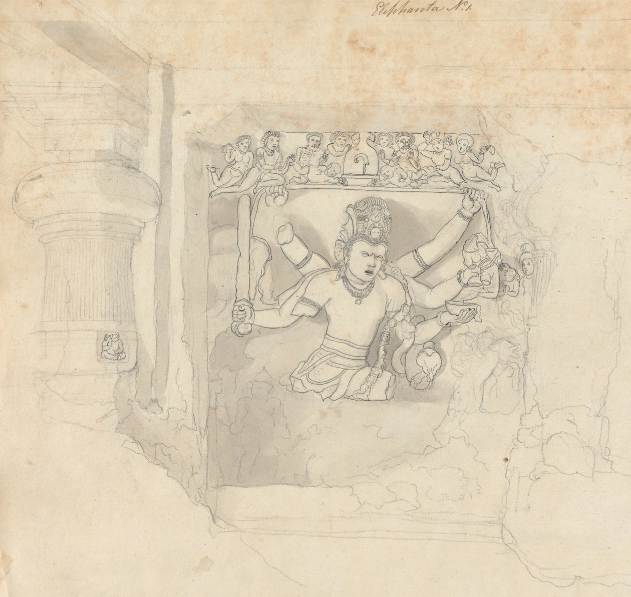 Figur von Elephanta von Robert Mabon
